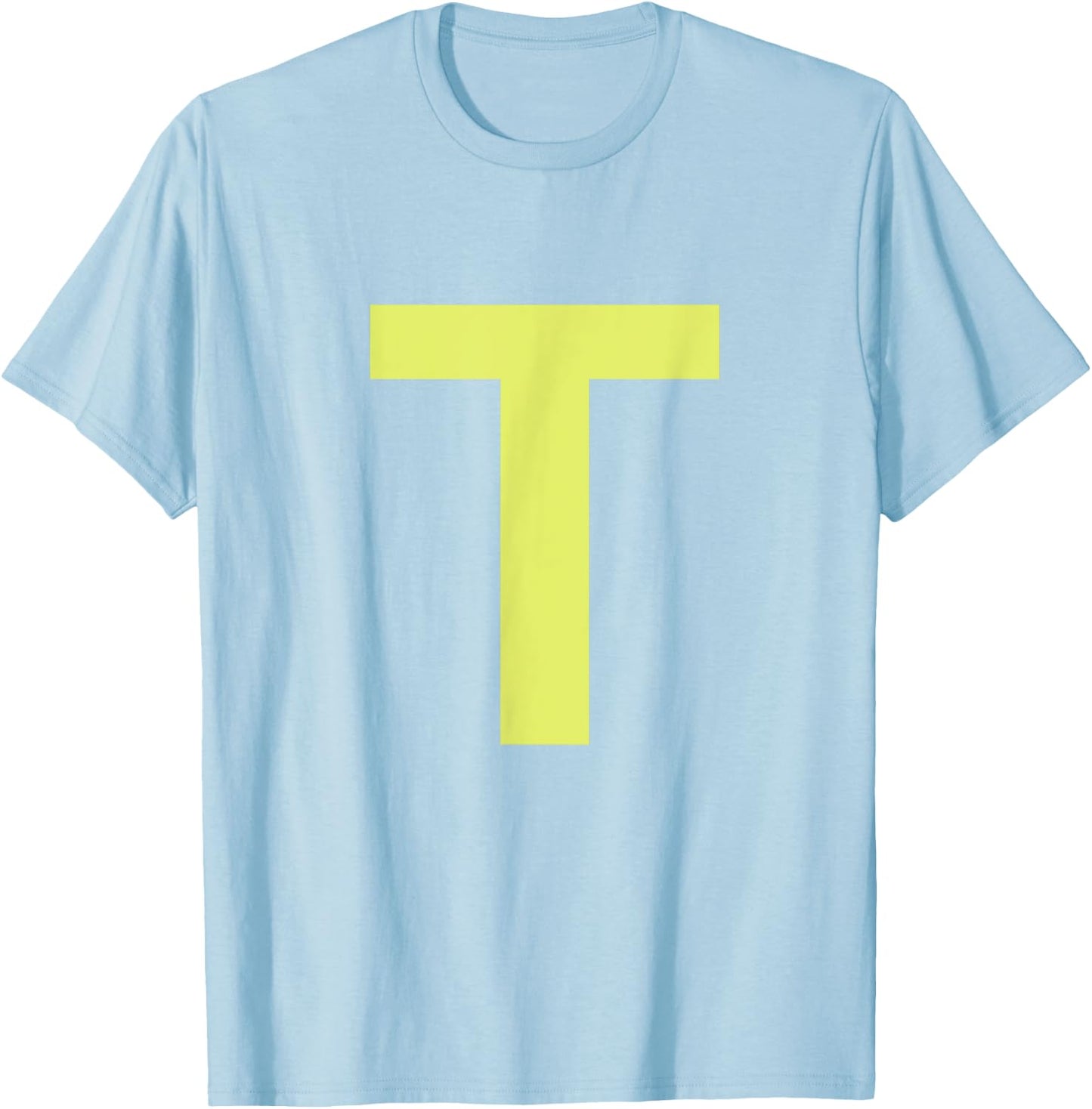 Chipmunk Halloween Carnival Group Costume Letter T Shirt T-Shirt - T-Shirt | Light Blue