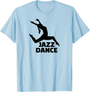 Jazz Dance – Leaping Dancer T-Shirt - T-Shirt | Light Blue