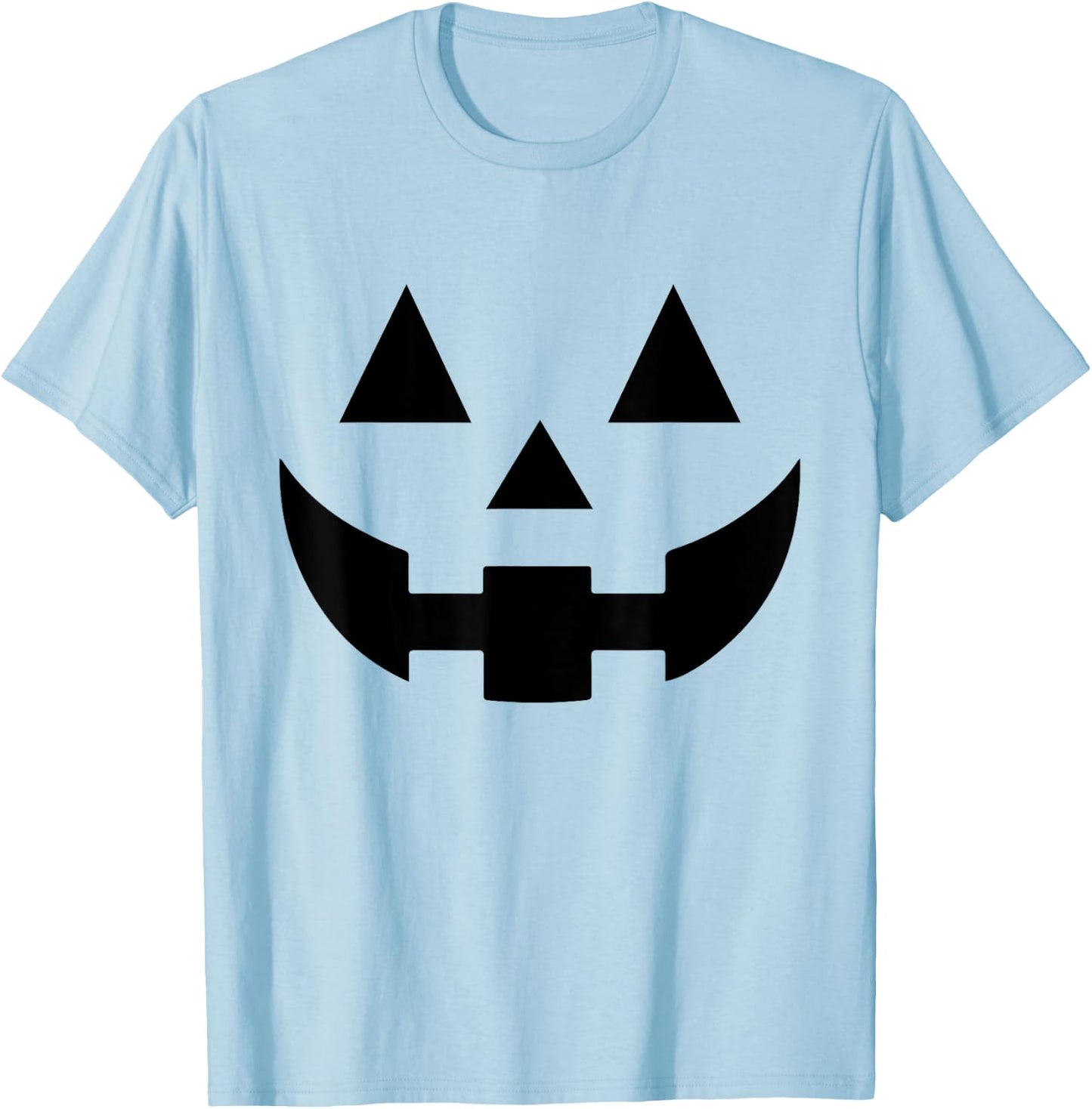 Vintage Pumpkin Face Jackolantern Jack O Lantern Halloween T-Shirt - T-Shirt | Light Blue