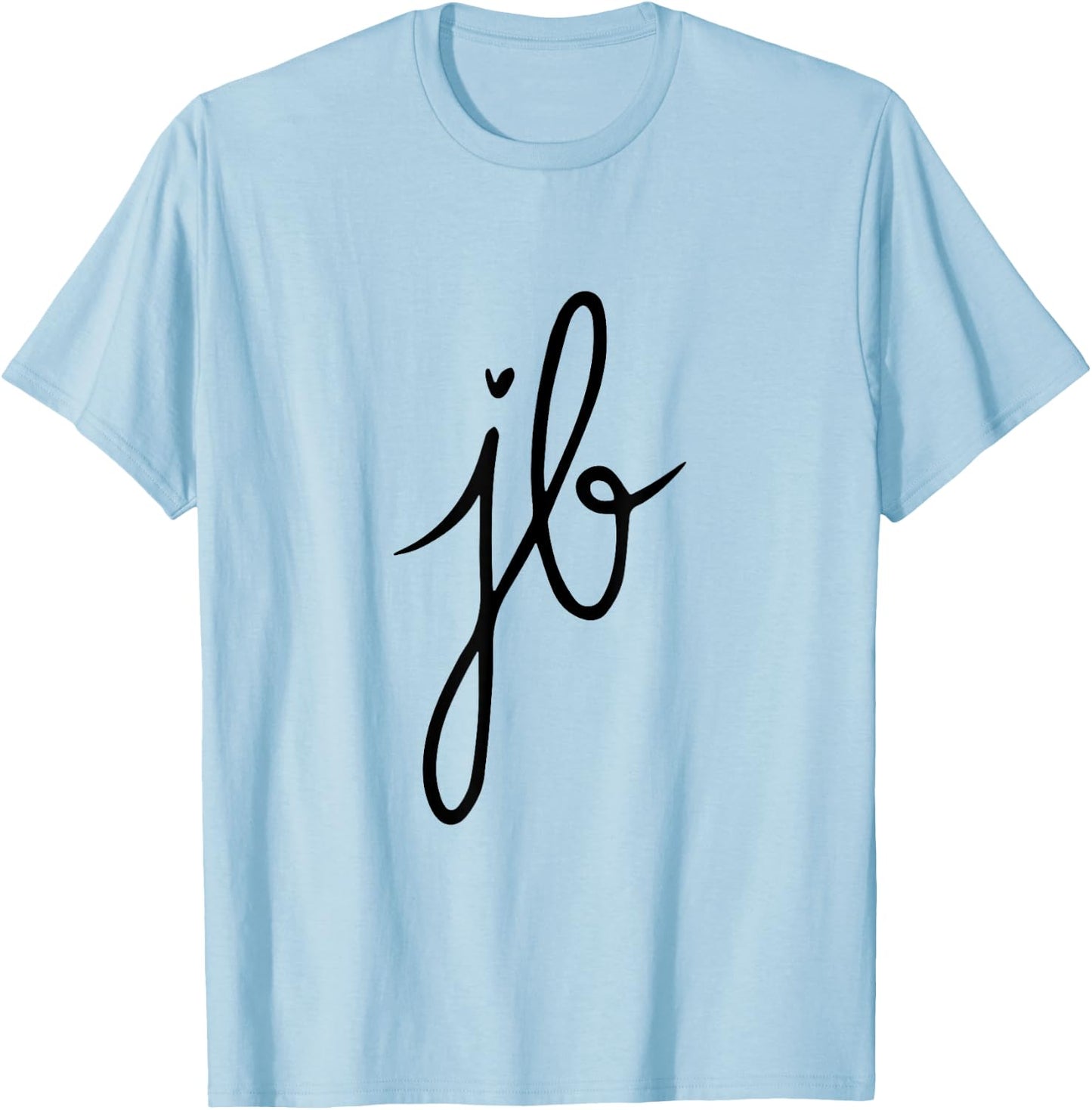 Julia Beautx , White T-Shirt - T-Shirt | Light Blue