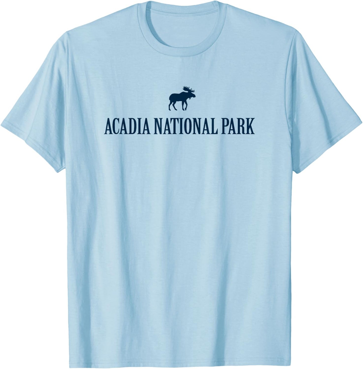 Acadia National Park Moose Maine Kids Hiking T-Shirt - T-Shirt | Light Blue