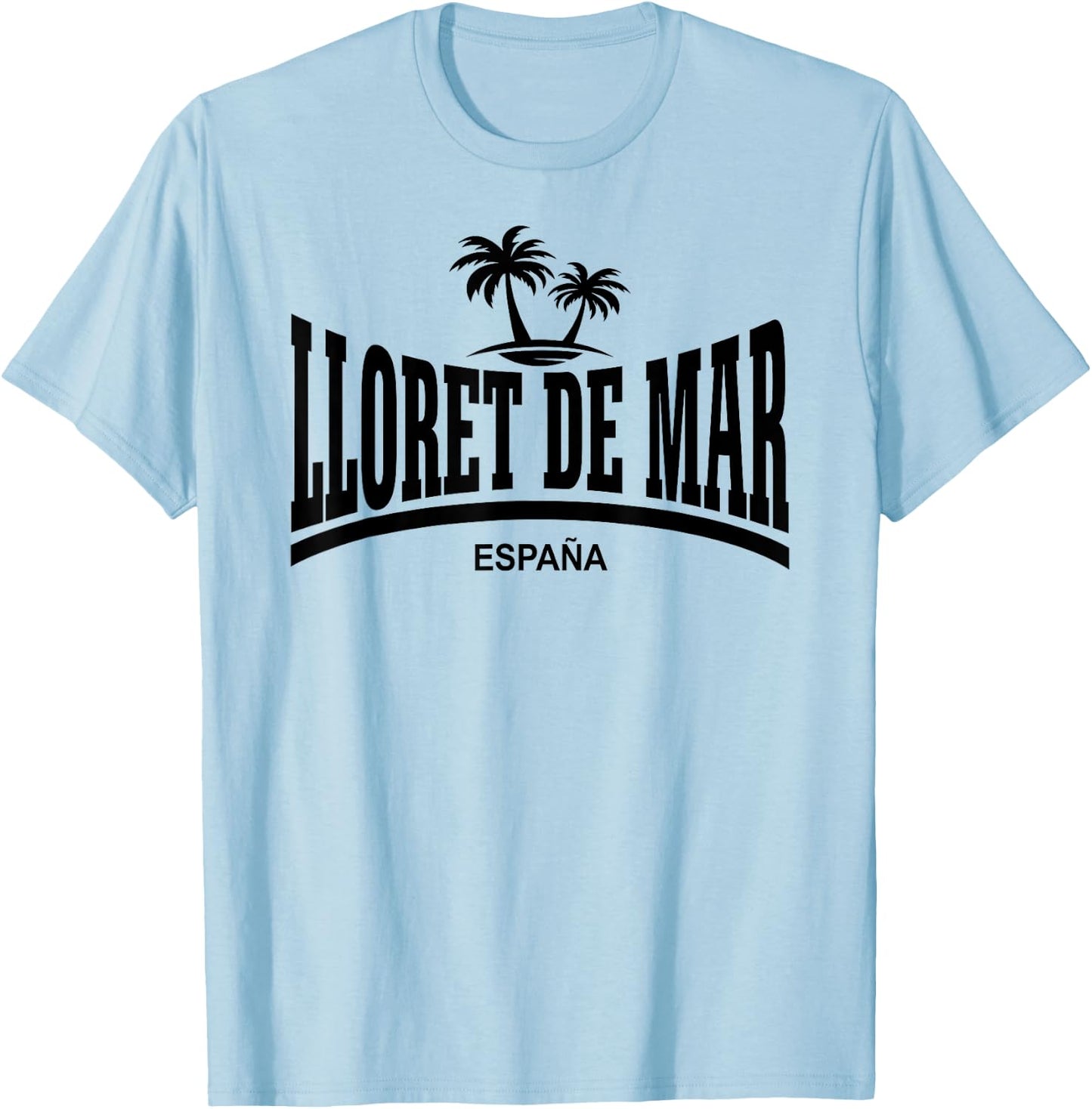 Lloret De Mar - Espana + Palmiers T-Shirt - T-Shirt | Light Blue