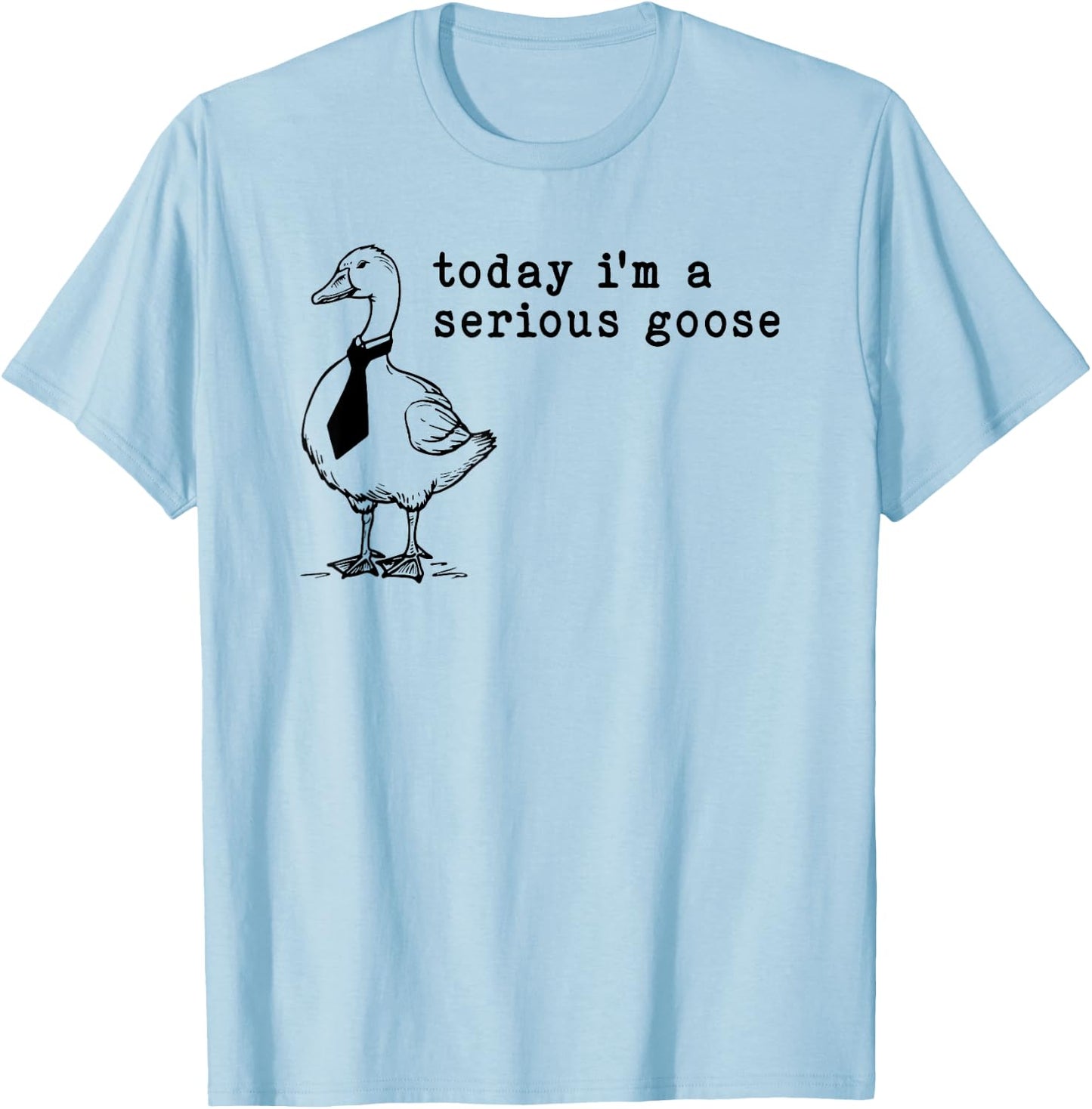 Today I'm a Serious Goose T-Shirt - T-Shirt | Light Blue
