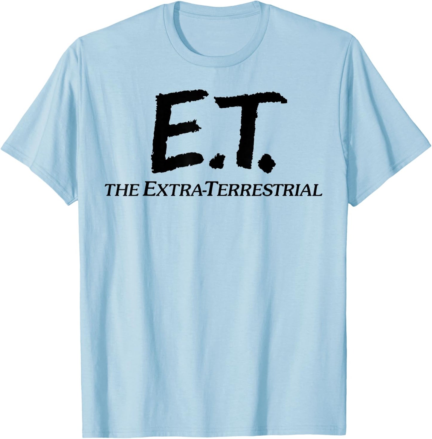 Alien Movie Logo E.T. Simple , grey, S T-Shirt - T-Shirt | Light Blue