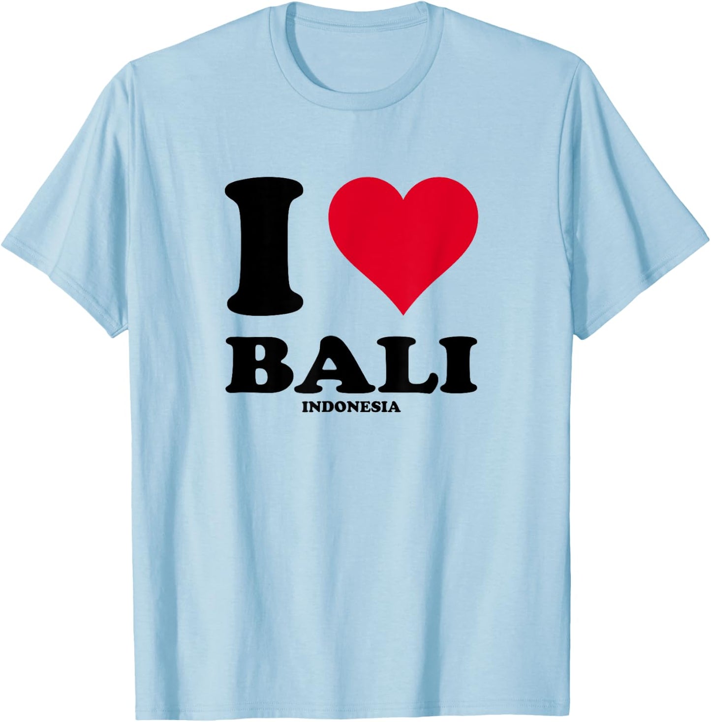 I Love Bali , white, S T-Shirt - T-Shirt | Light Blue