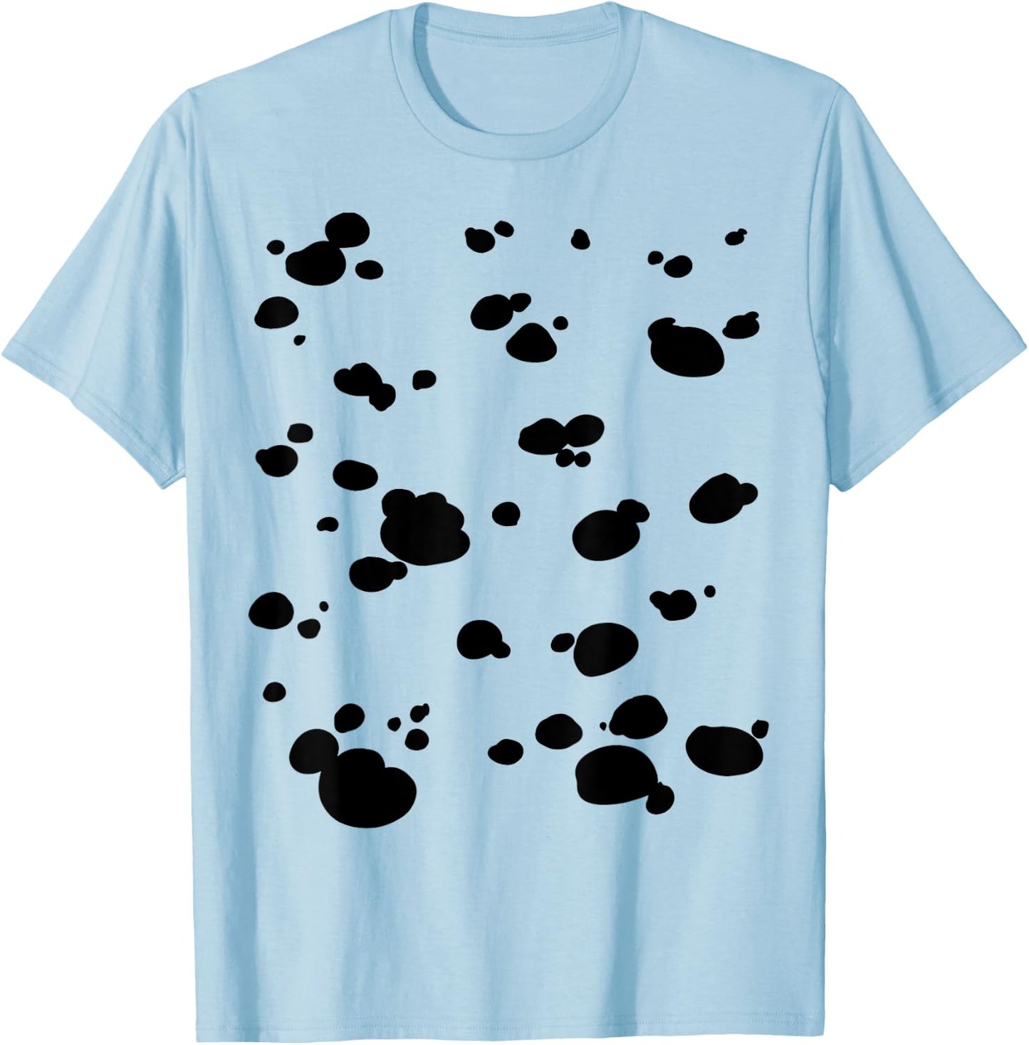 Dalmatian Dog Pattern Funny Halloween Costume T-Shirt - T-Shirt | Light Blue