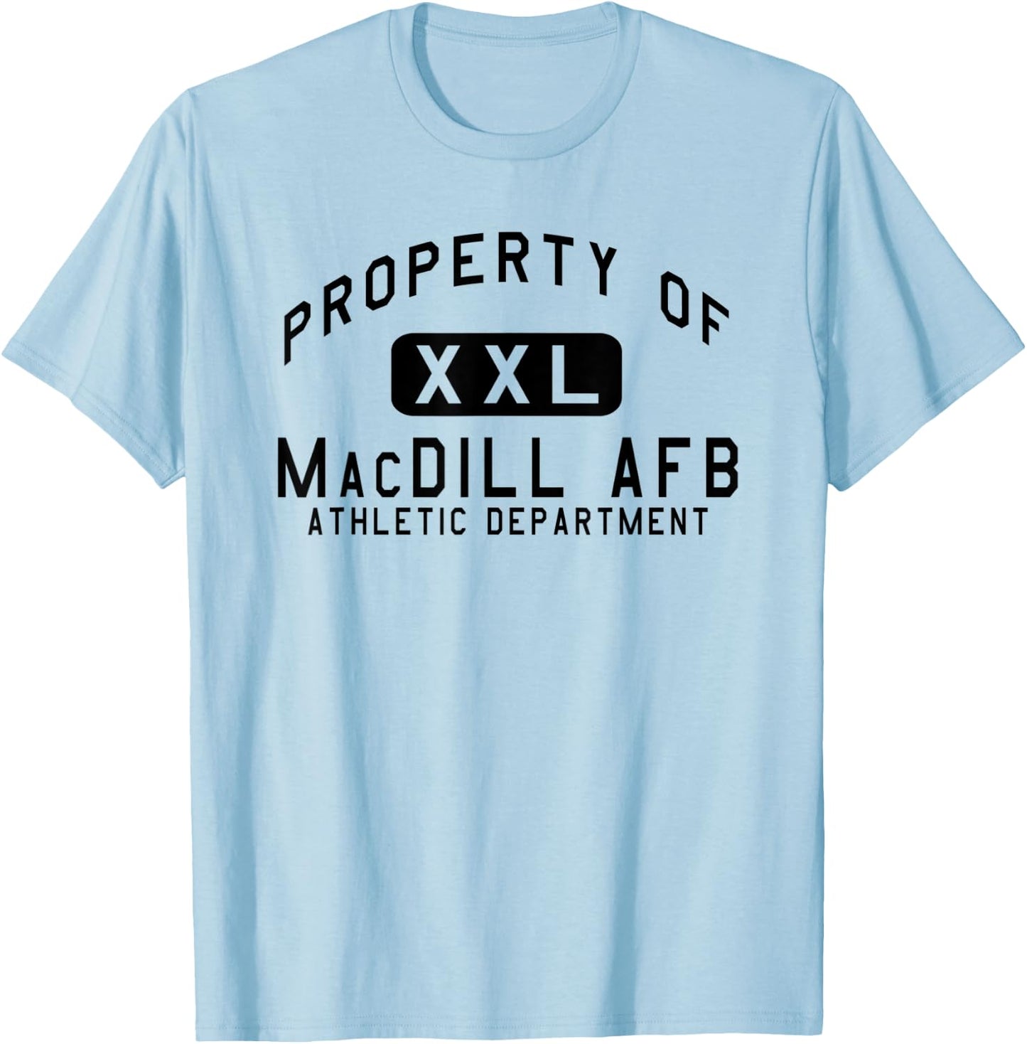 Property of MacDill AFB Athletic Department T-Shirt - T-Shirt | Light Blue