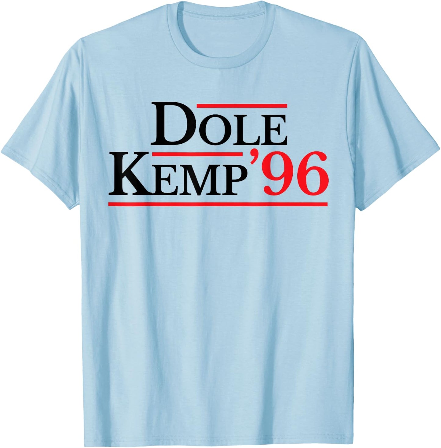 Bob Dole Vintage Political Dole Kemp '96 Election T-Shirt - T-Shirt | Light Blue