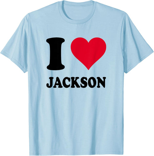 I Love Jackson , white, S