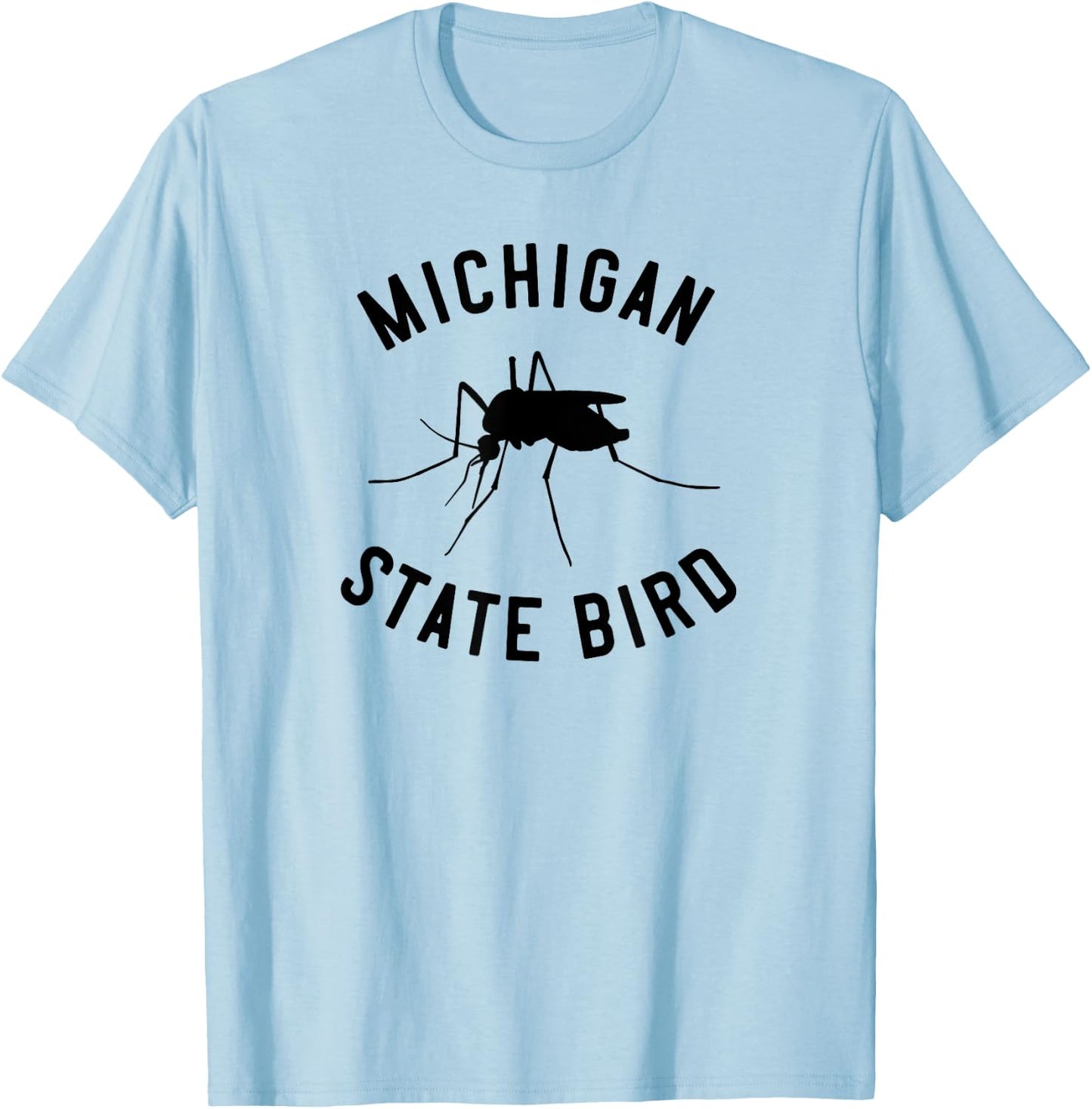 Classic Michigan Mosquito State Bird T-Shirt - T-Shirt | Light Blue