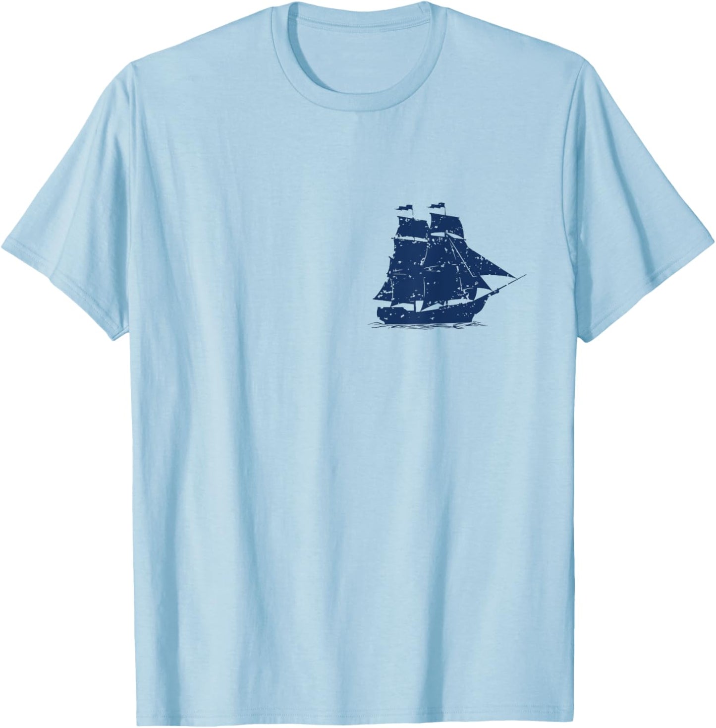 Spilling The Tea Since 1773 Retro 4th Of July Front & Back T-Shirt - T-Shirt | Light Blue