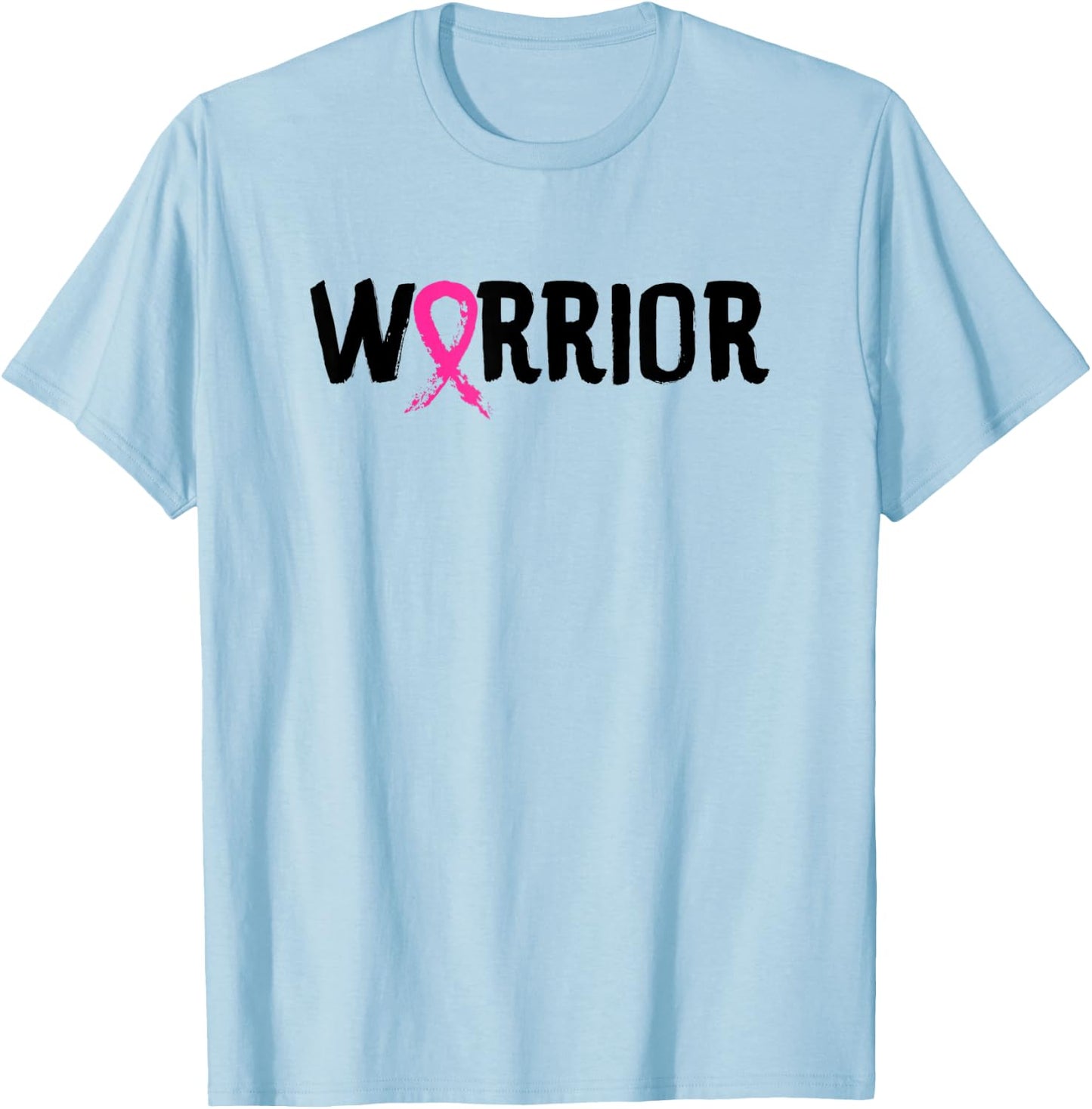Warrior - Breast Cancer Awareness Shirt Gift T-Shirt - T-Shirt | Light Blue