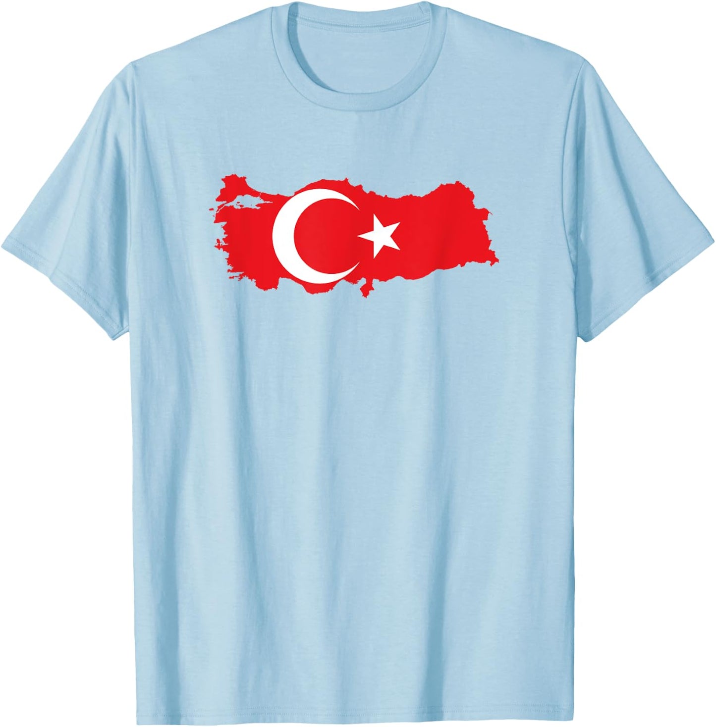Türkei Türkei Flagge T-Shirt - T-Shirt | Light Blue