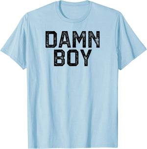 DAMN BOY Funny Gay Pride T-Shirt - T-Shirt | Light Blue