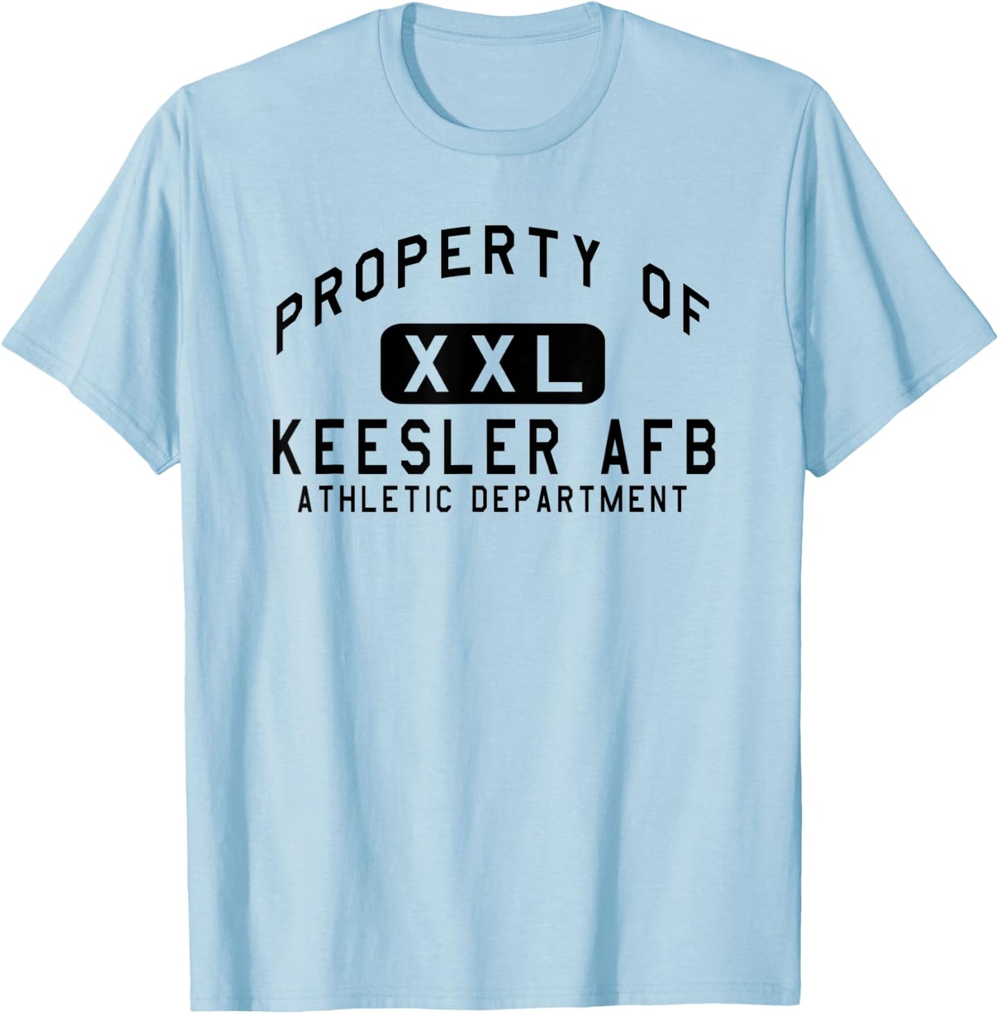 Property of Keesler AFB Athletic Department T-Shirt - T-Shirt | Light Blue