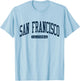 San Francisco, Kalifornien, CA, College University, Marineblau T-Shirt - T-Shirt | Light Blue