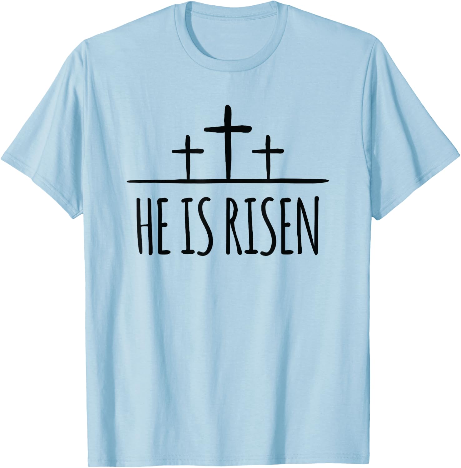 Jesus Christ Is Risen Shirt Men Women Christians Easter T-Shirt - T-Shirt | Light Blue