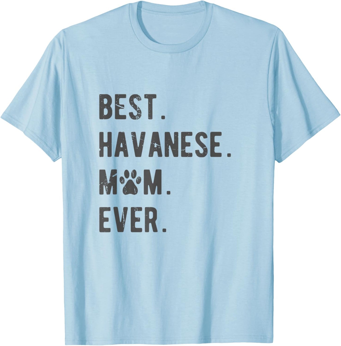 Best Havanese Mom Ever - Funny Havanese Dog Lover Gift Women T-Shirt - T-Shirt | Light Blue