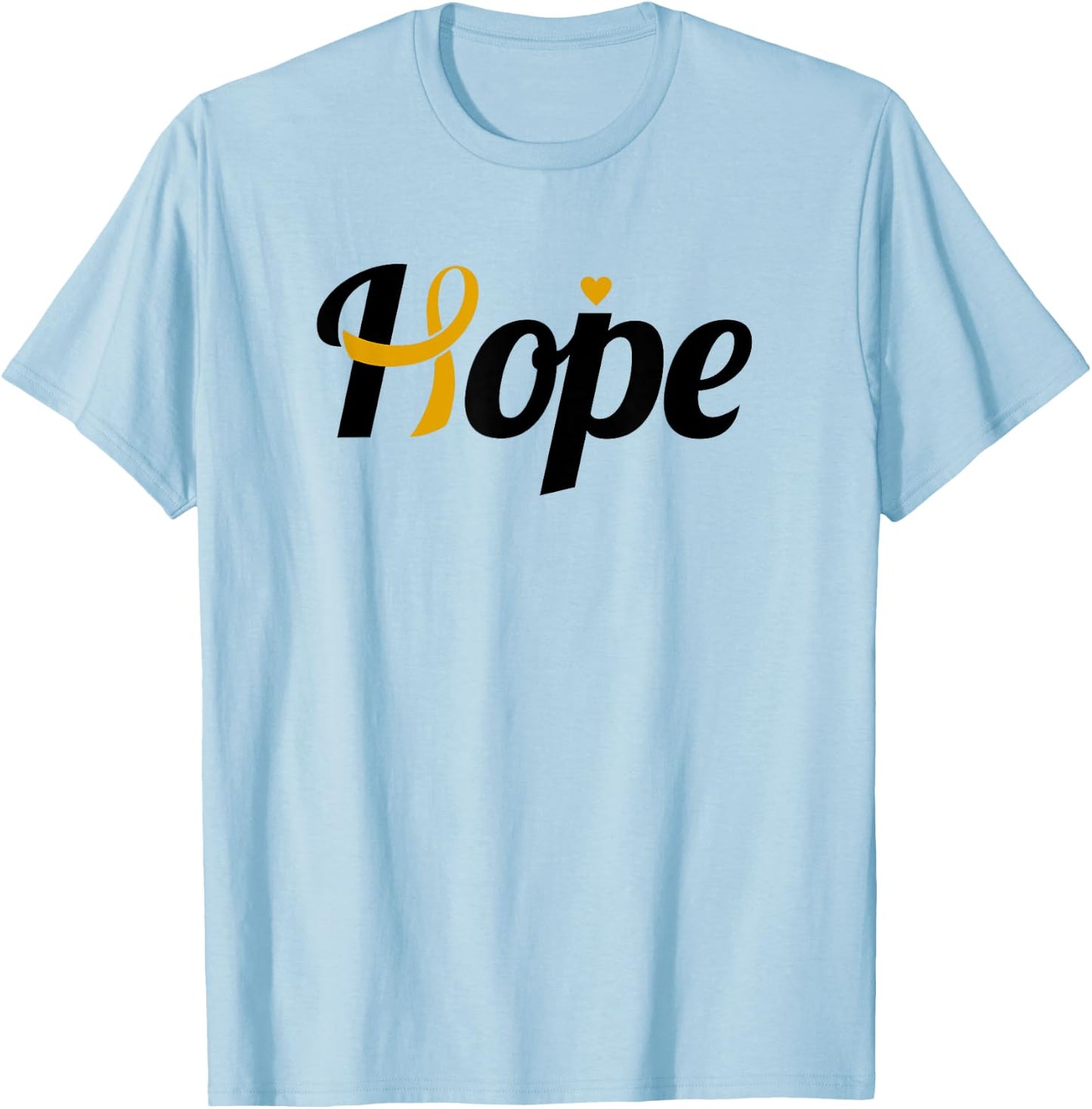 Hope - Childhood Cancer Support Shirt For Childhood Cancer T-Shirt - T-Shirt | Light Blue