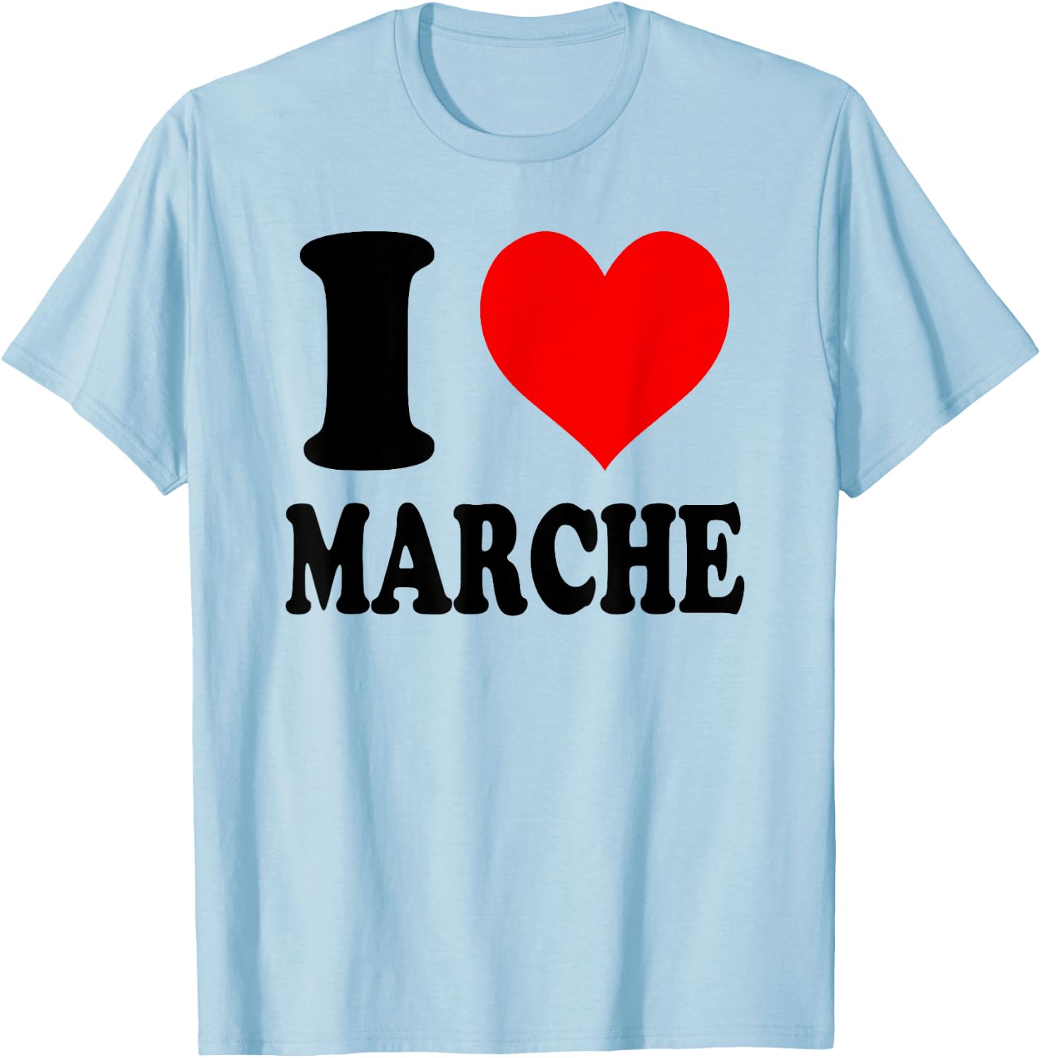 I Love Marche Italie T-Shirt - T-Shirt | Light Blue