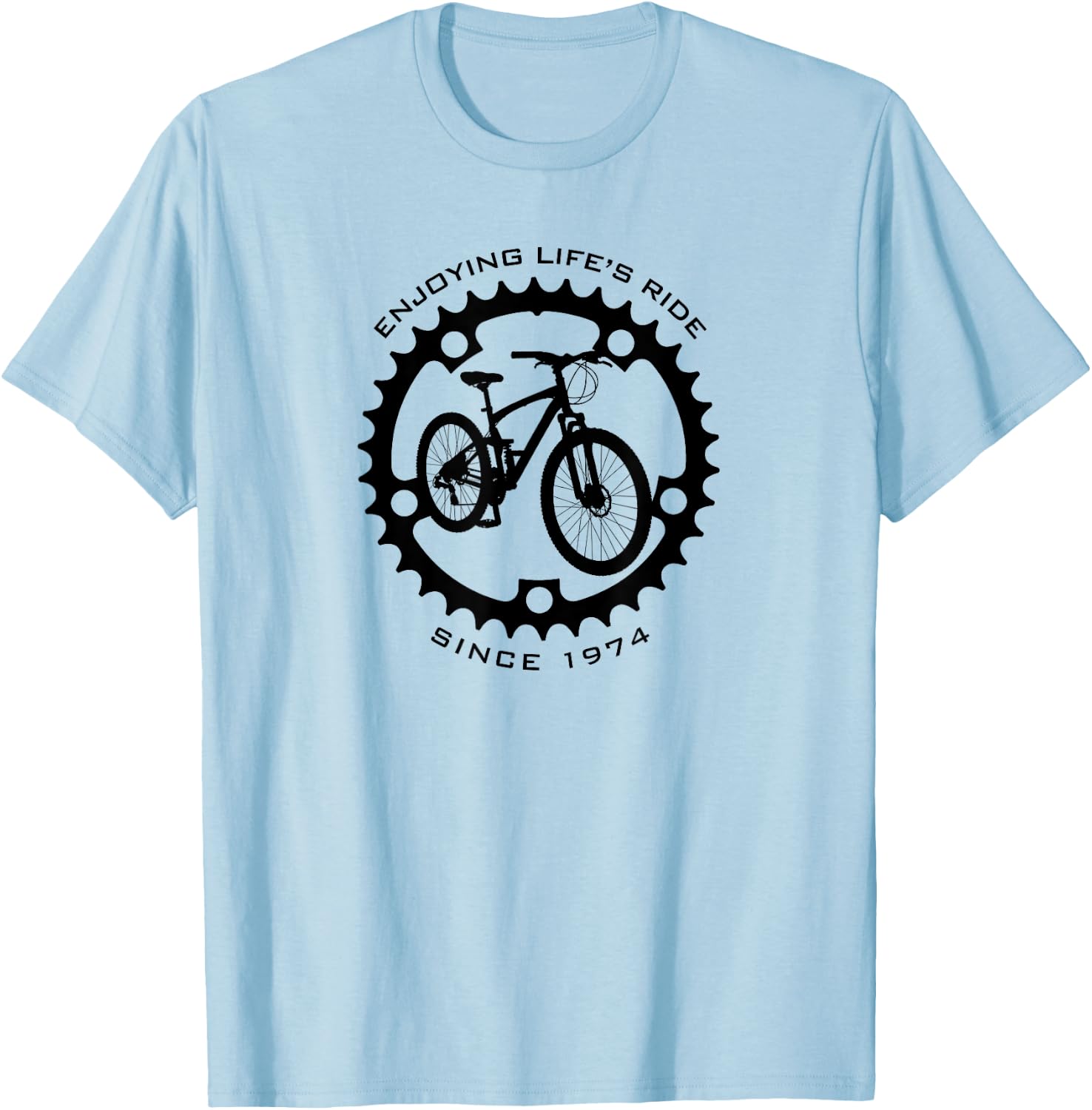 51 Year Old Mountain Biker 1974 51st Birthday Biking T-Shirt - T-Shirt | Light Blue