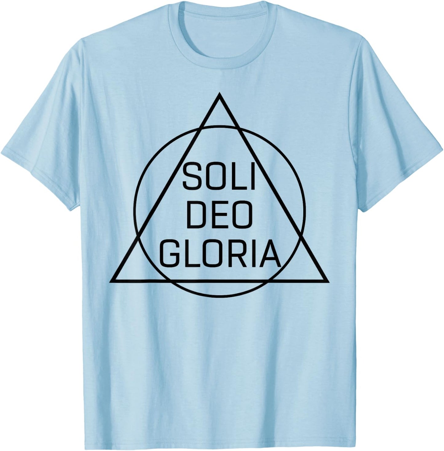 Soli Deo Gloria - Five Solas - Reformed Theology Gift T-Shirt - T-Shirt | Light Blue