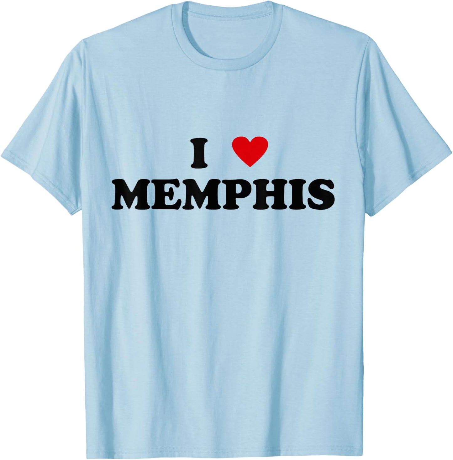 I Heart USA City - I Love Memphis T-Shirt - T-Shirt | Light Blue
