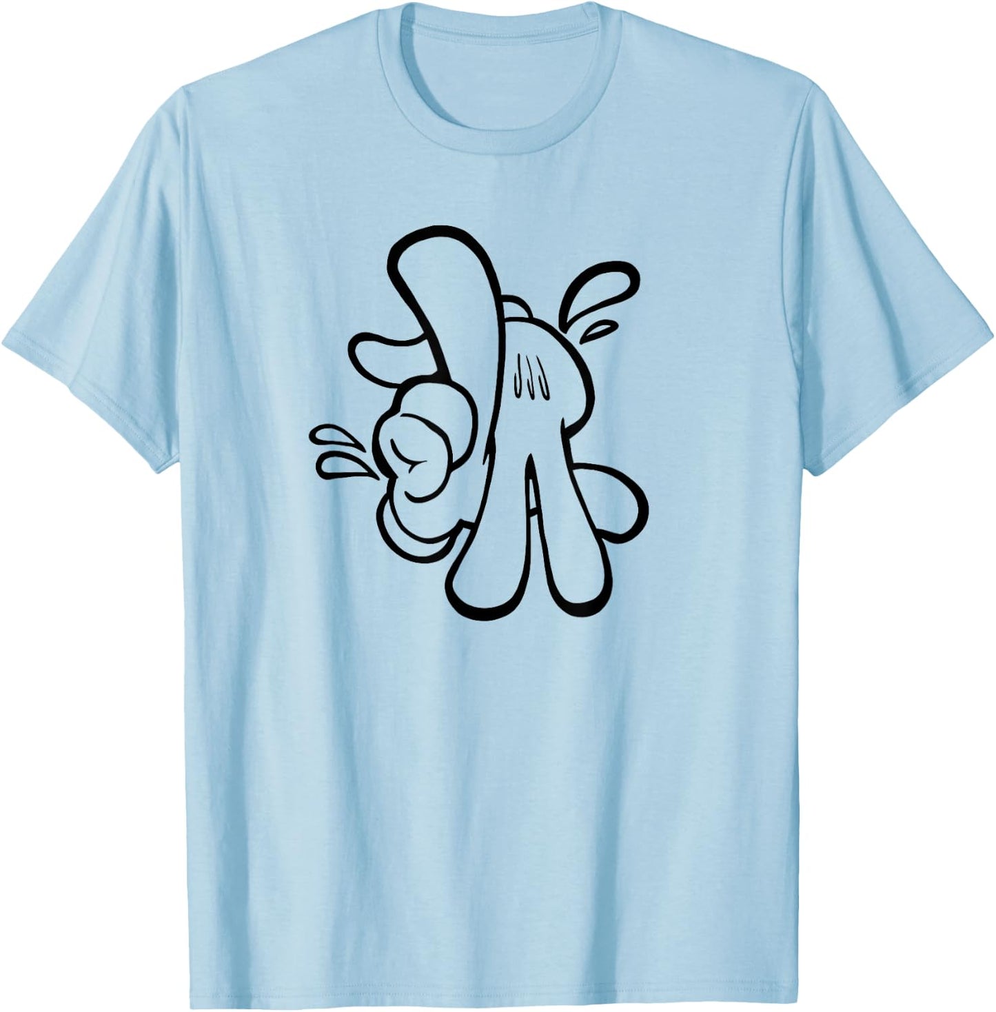 LOS ANGELES Hand Sign Hip Hop West Coast USA Lowrider , white, S T-Shirt - T-Shirt | Light Blue
