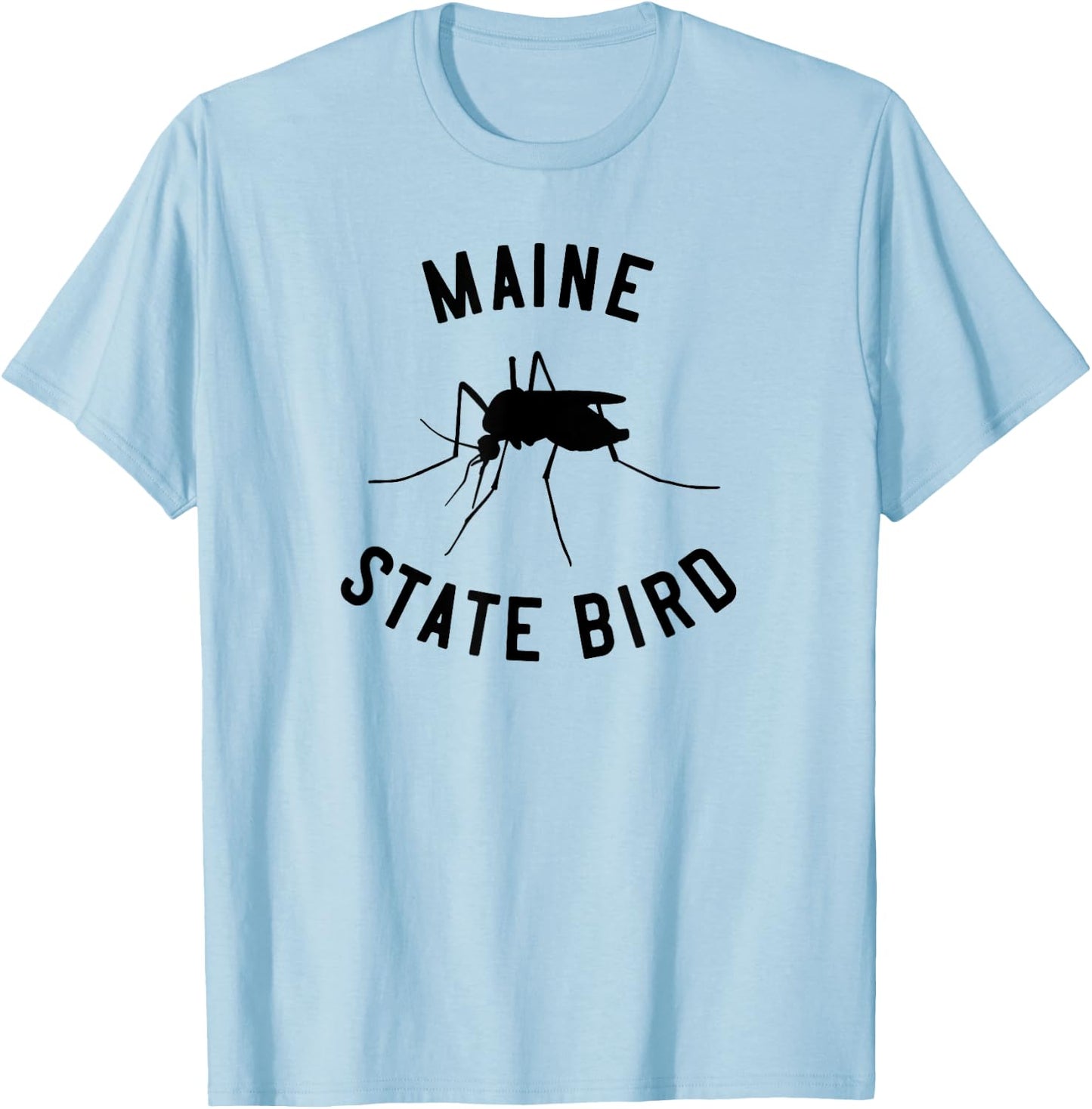 Classic Maine Mosquito State Bird T-Shirt - T-Shirt | Light Blue