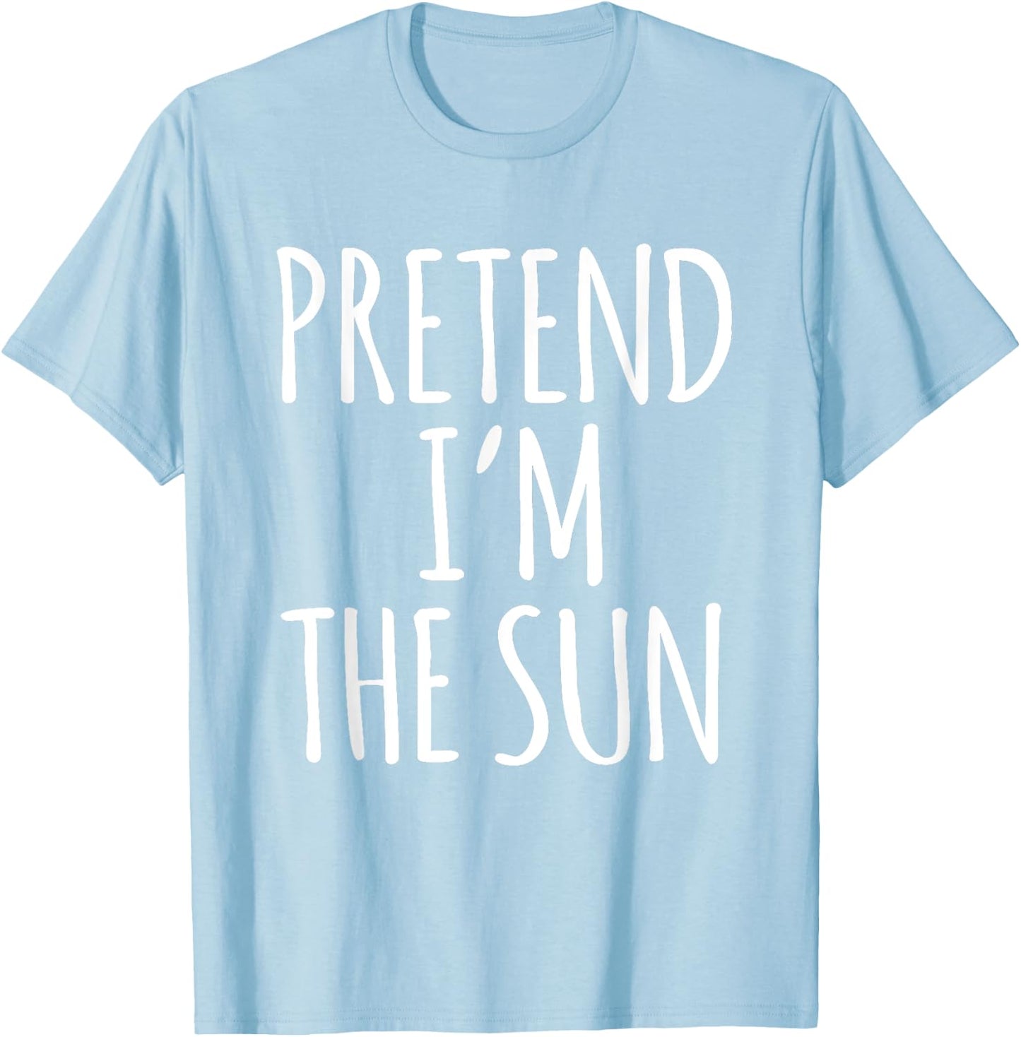 Lazy Funny Halloween Costume Shirt - Sun Solar System Space T-Shirt - T-Shirt | Light Blue