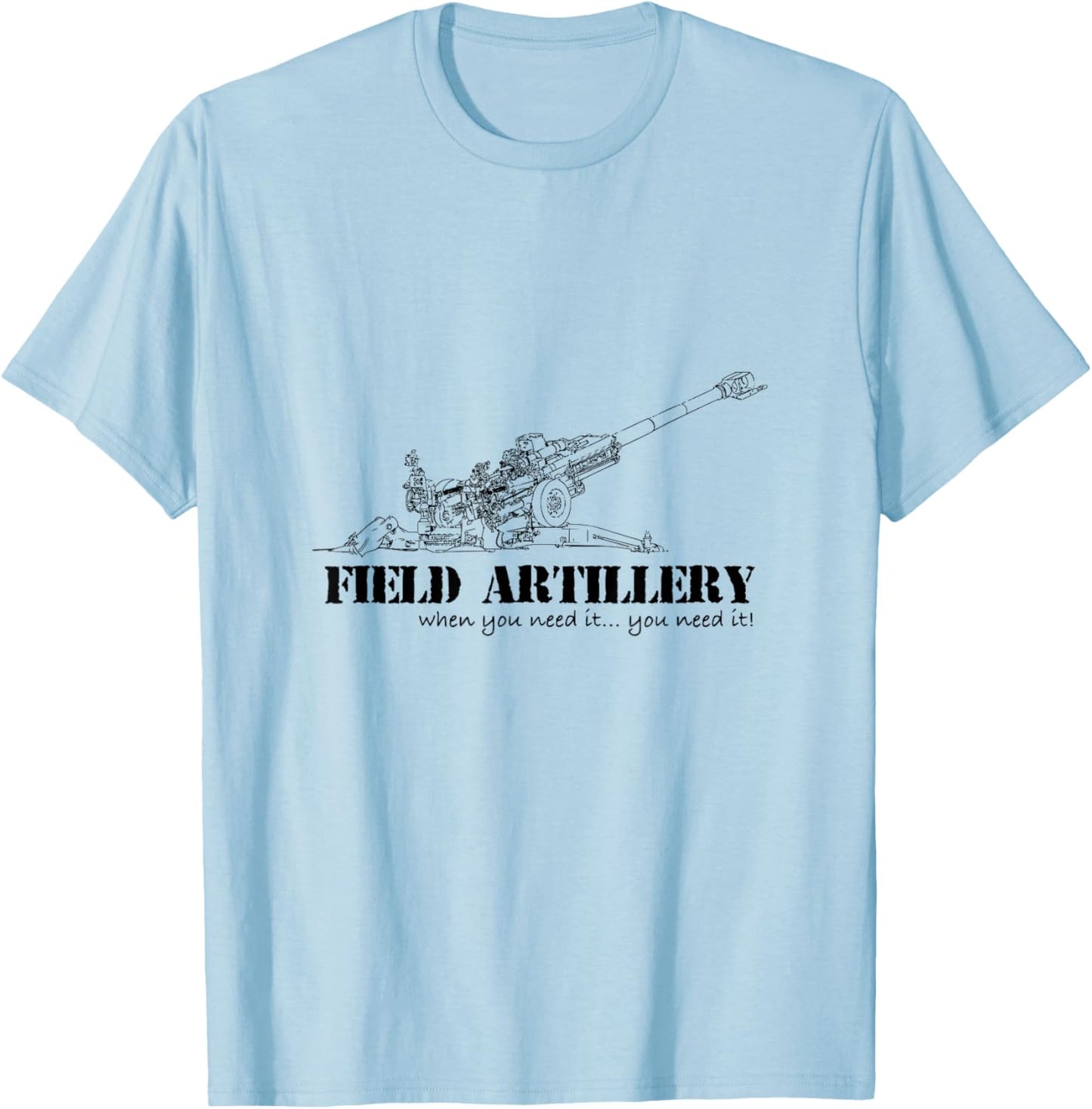 Field Artillery T shirt T-Shirt - T-Shirt | Light Blue