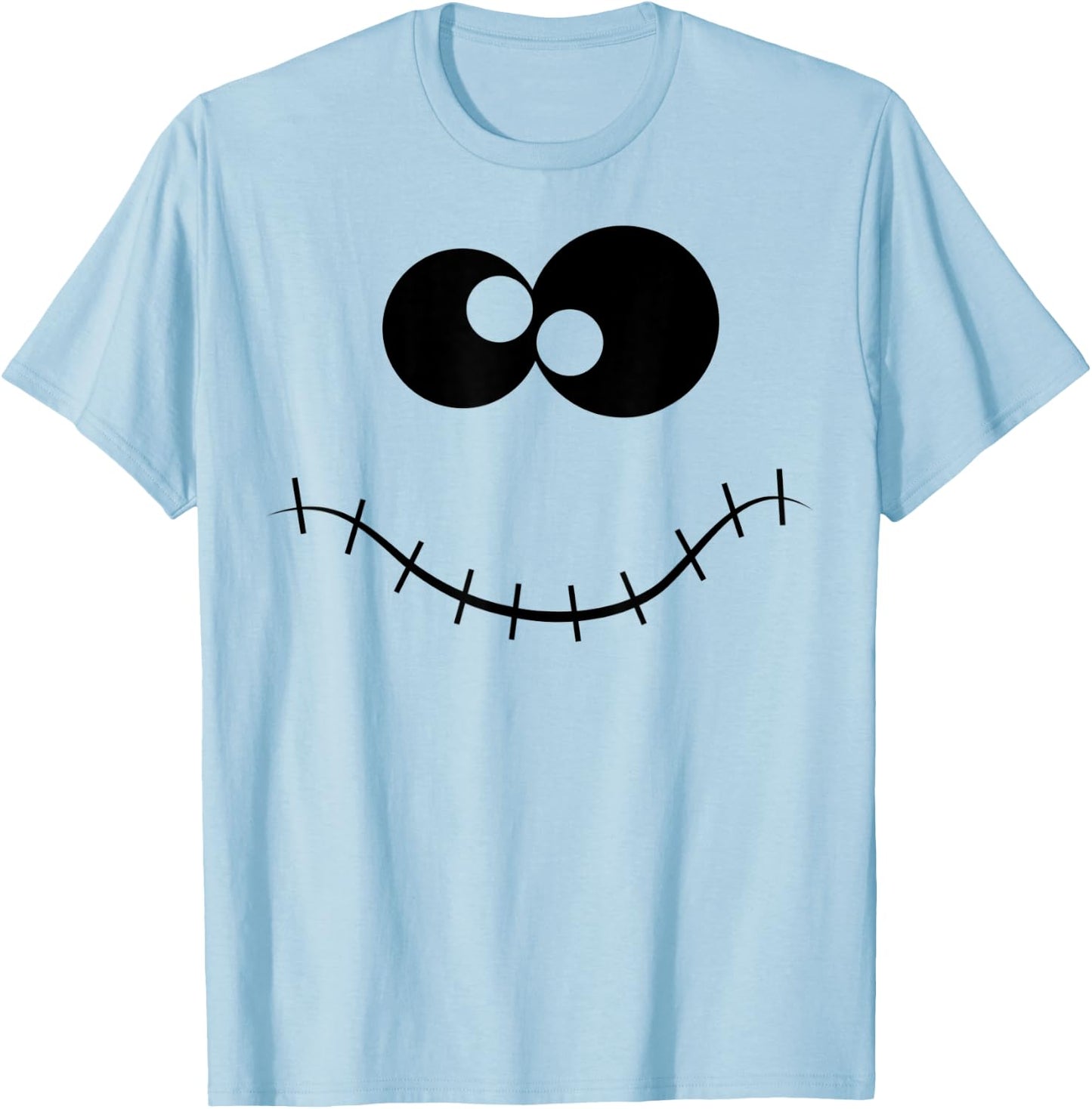 Halloween Ghost Shirt Costume (Ghost Face shirt) T-Shirt - T-Shirt | Light Blue