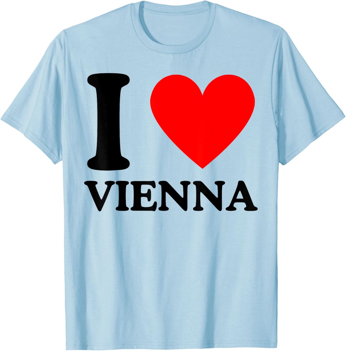 I Love Vienna - Ich liebe Wien T-Shirt - T-Shirt | Light Blue