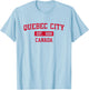 Quebec City Canada Lettre bloc classique style universitaire T-Shirt - T-Shirt | Light Blue
