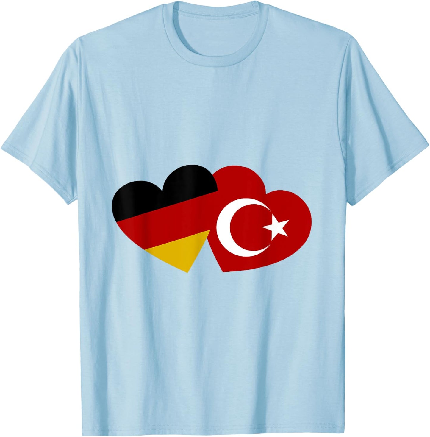 Türkische Deutsche Liebe und Freundschaft T-Shirt - T-Shirt | Light Blue