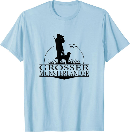 Large Münsterländer Hunting Dogs Hunter Hunting Dog Women T-Shirt - T-Shirt | Light Blue