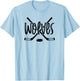 Wolves Hockey Team Mascot School Spirit Game Night T-Shirt - T-Shirt | Light Blue