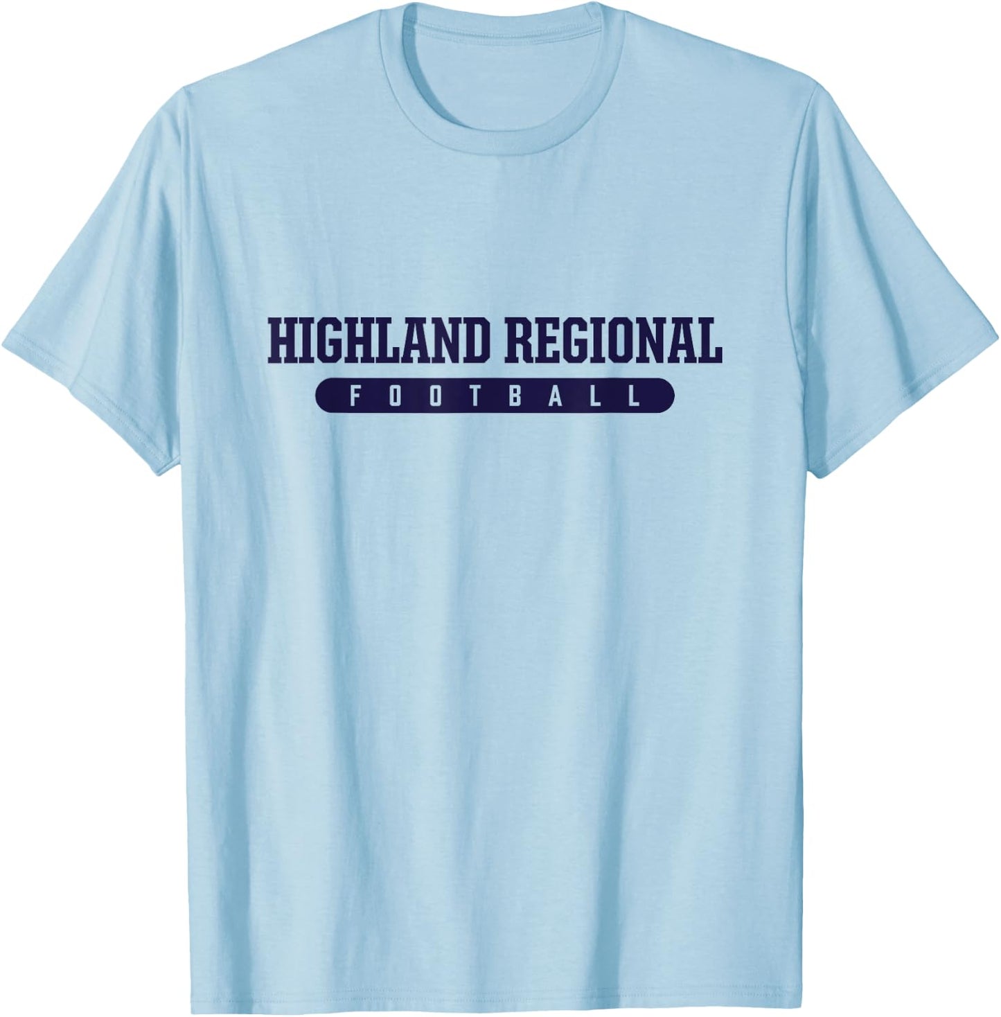 Highland Regional High School Football T-Shirt - T-Shirt | Light Blue