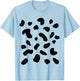 Cow Costume Cow Stain Animal Costume Fancy Dress Carnival , White T-Shirt - T-Shirt | Light Blue