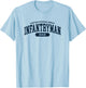 Proud Infantryman Dad T-Shirt - T-Shirt | Light Blue