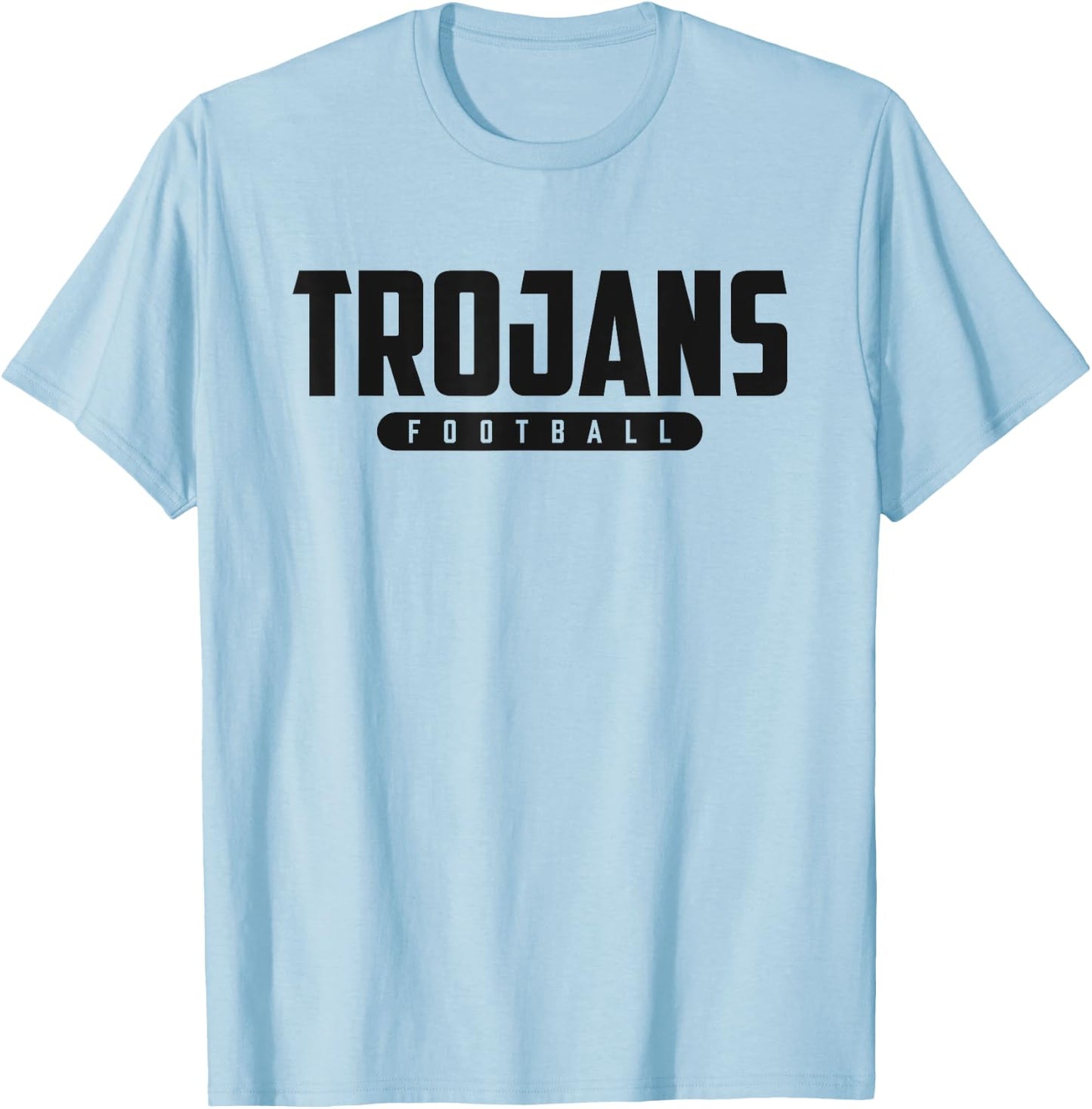 Green Sea Floyds Trojans Football T-Shirt - T-Shirt | Light Blue