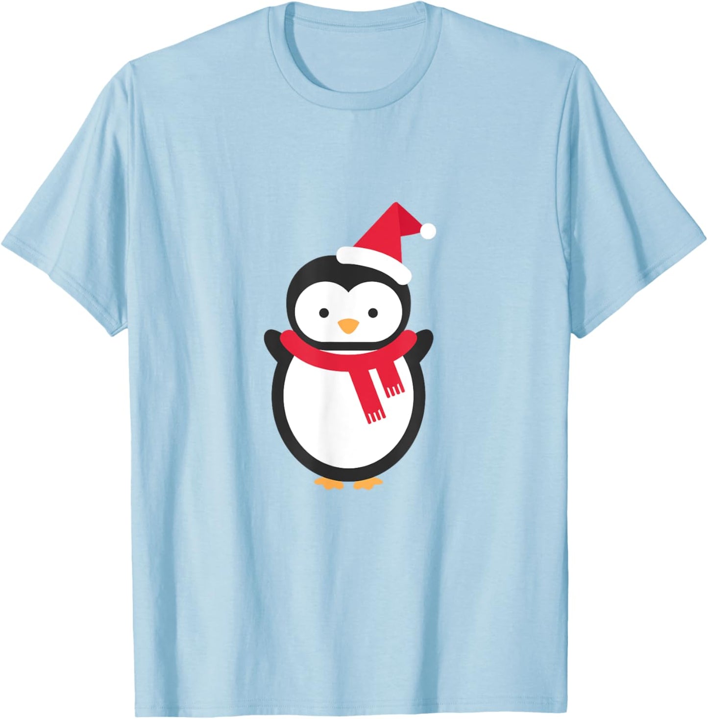 Penguin Christmas T-Shirt - T-Shirt | Light Blue