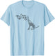 dog skeleton boop Men Women T-Shirt - T-Shirt | Light Blue