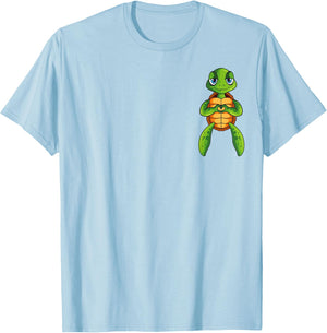 Schildkröten Kinder Jungen Mädchen Damen Schildkröte T-Shirt - T-Shirt | Light Blue