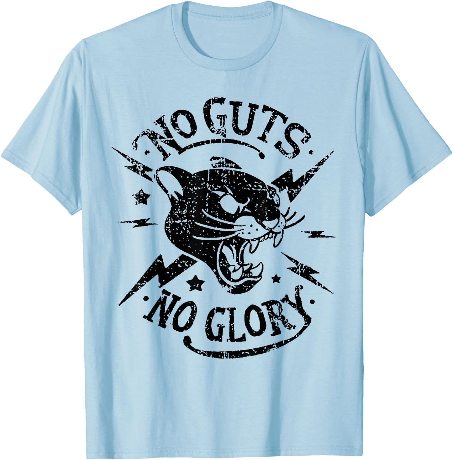 No Guts No Glory T-Shirt - T-Shirt | Light Blue