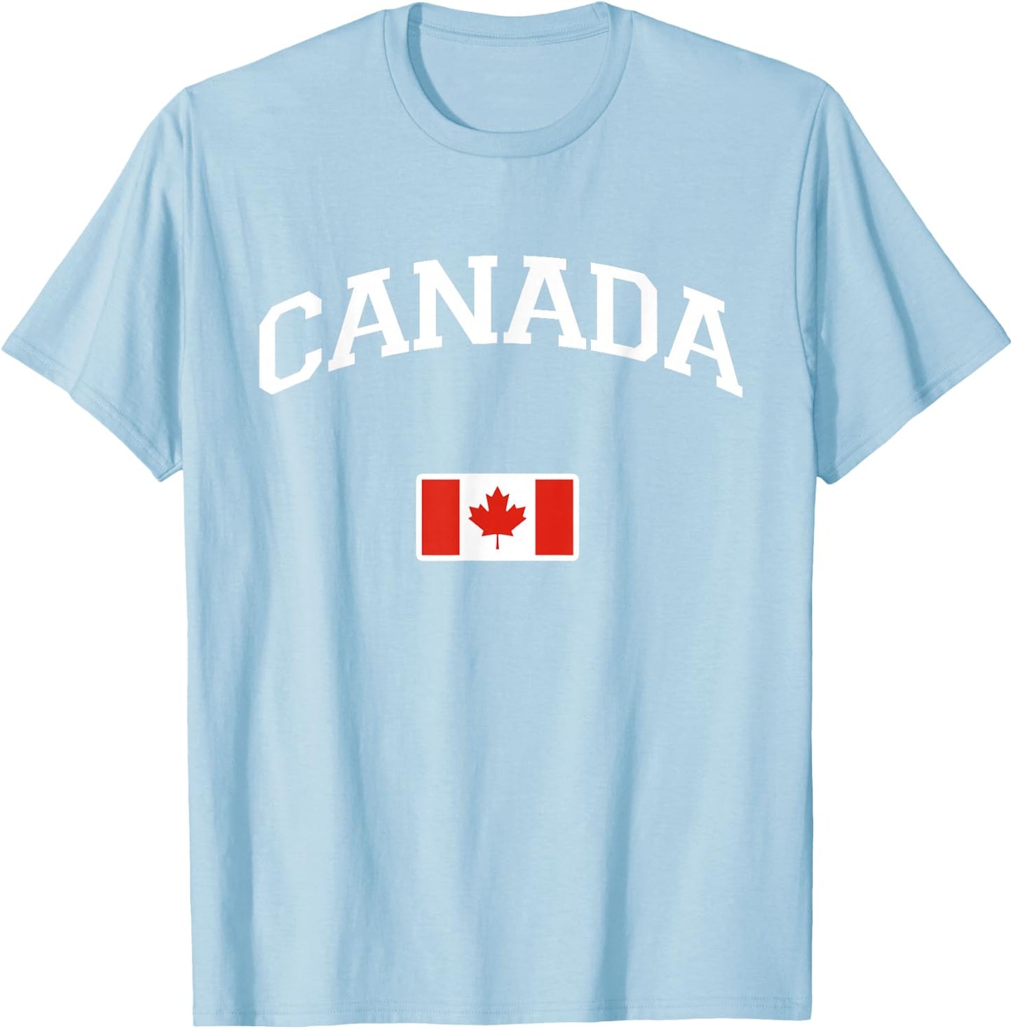 Canada Jersey | Canada Flag | Supporter Equipment, Red, S T-Shirt - T-Shirt | Light Blue