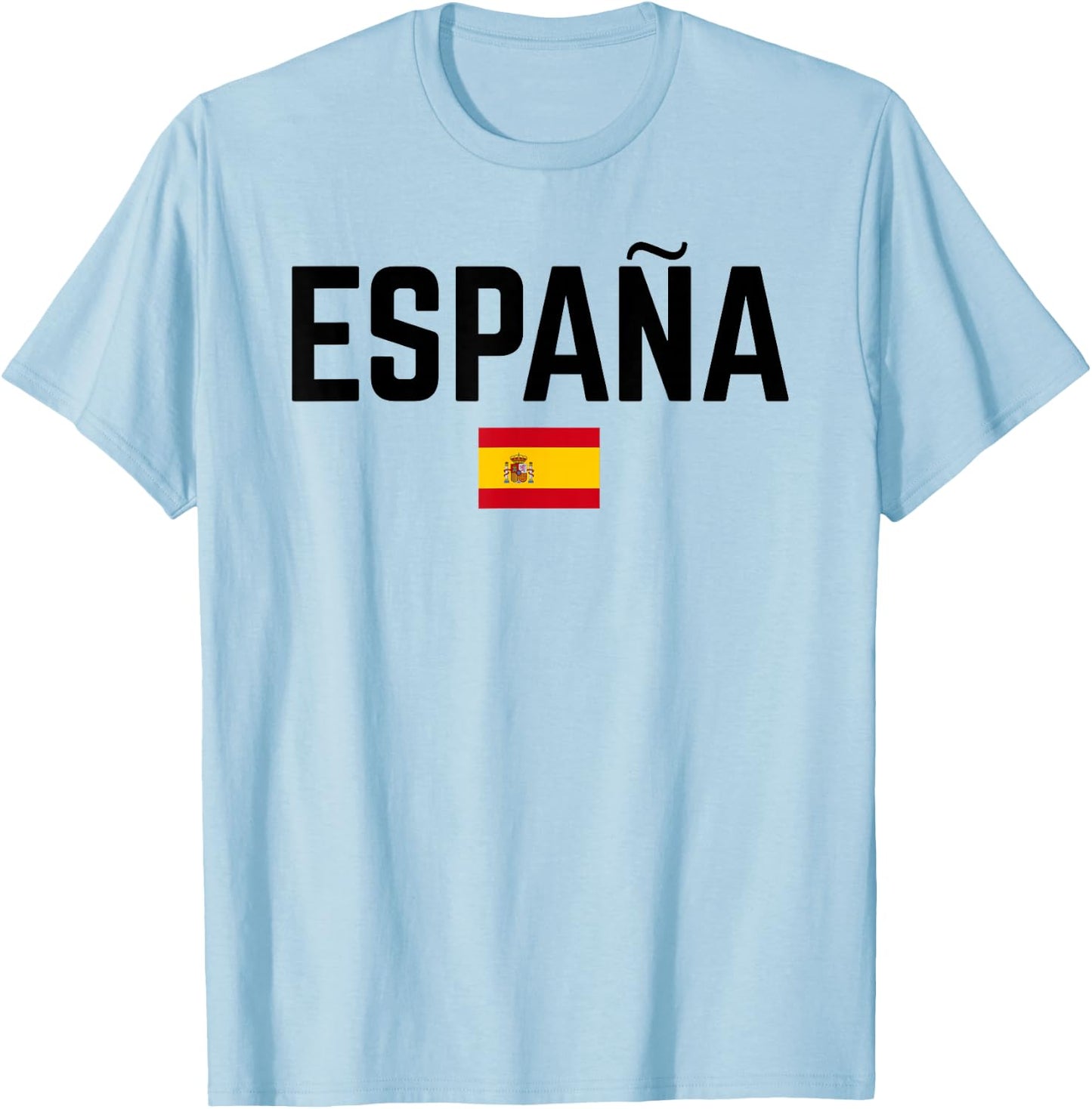 ESPAÑA SPAÑA Flag | Men Women Kids SPAIN , white, S T-Shirt - T-Shirt | Light Blue