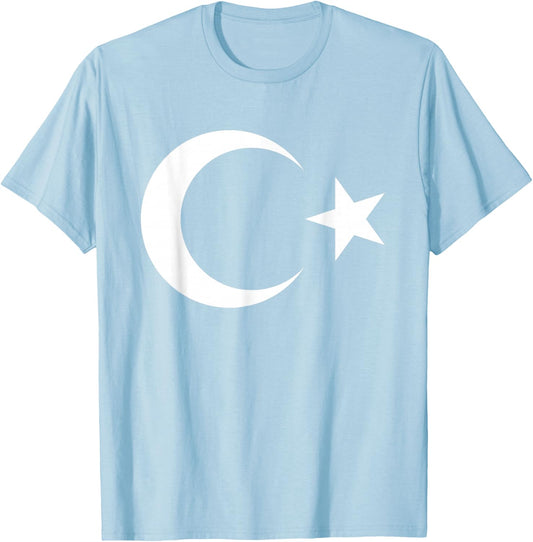 Turkish Flag T-Shirt - T-Shirt | Light Blue