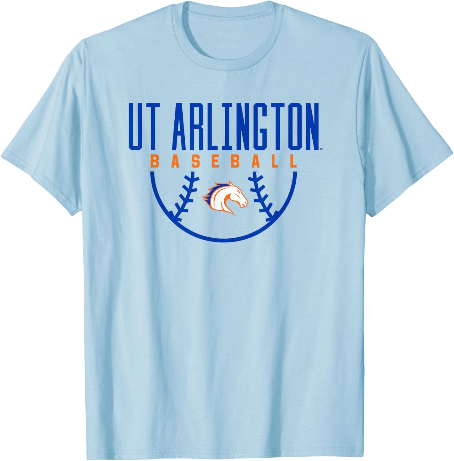 University of Texas at Arlington UTA Mavericks Baseball T-Shirt - T-Shirt | Light Blue