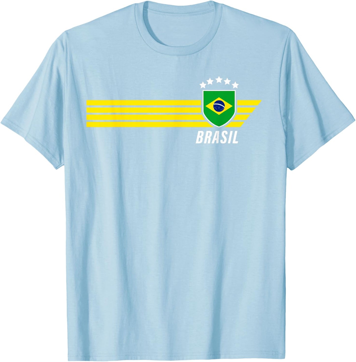 Brasilien Brasilien Seleção Brazilian Fußball Fan Trikot T-Shirt - T-Shirt | Light Blue